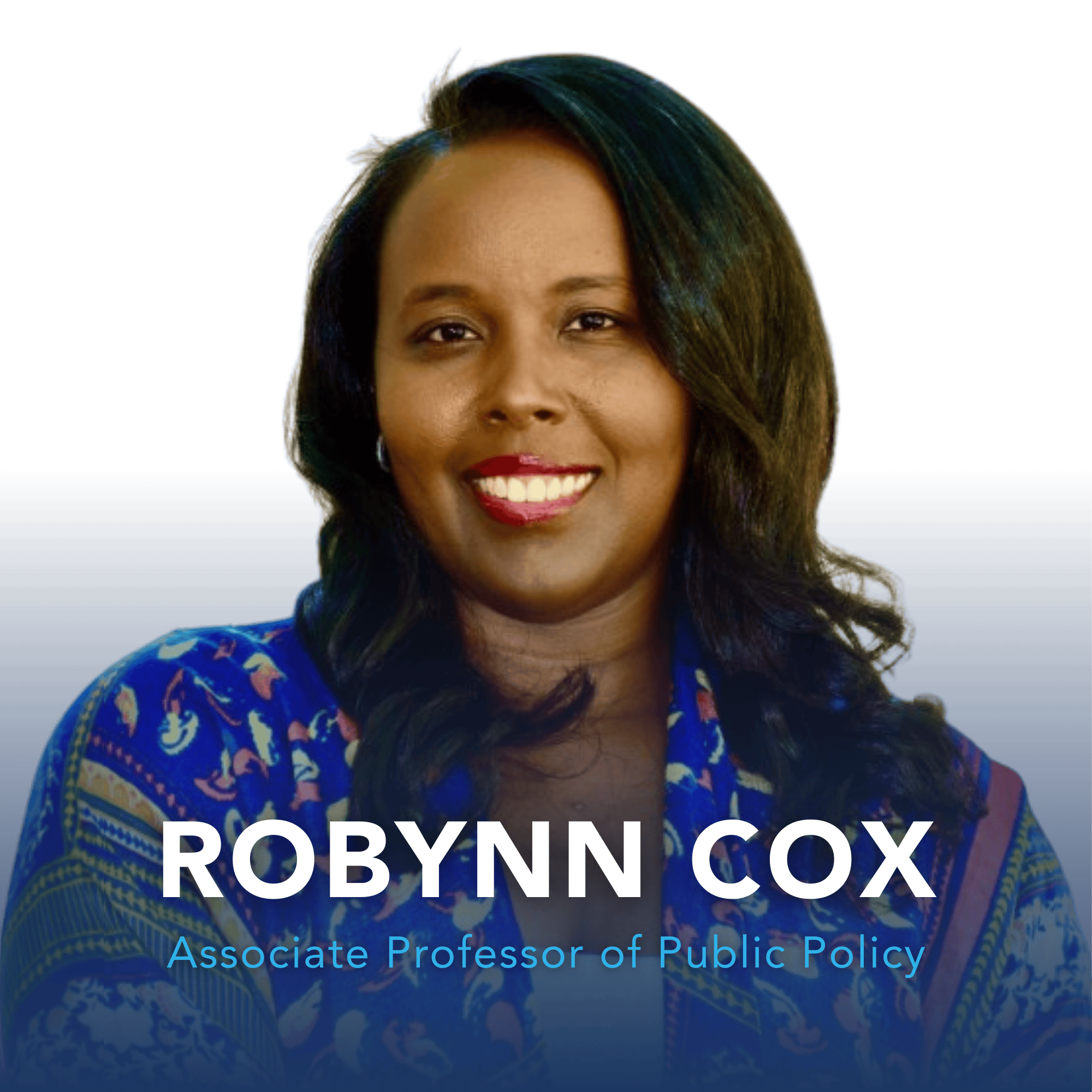 Robynn Cox, Associate Professor of Public Policy